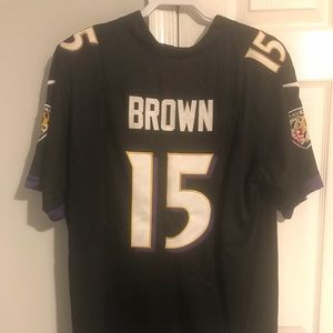 Baltimore Ravens Hollywood Brown Jersey Mens Large
